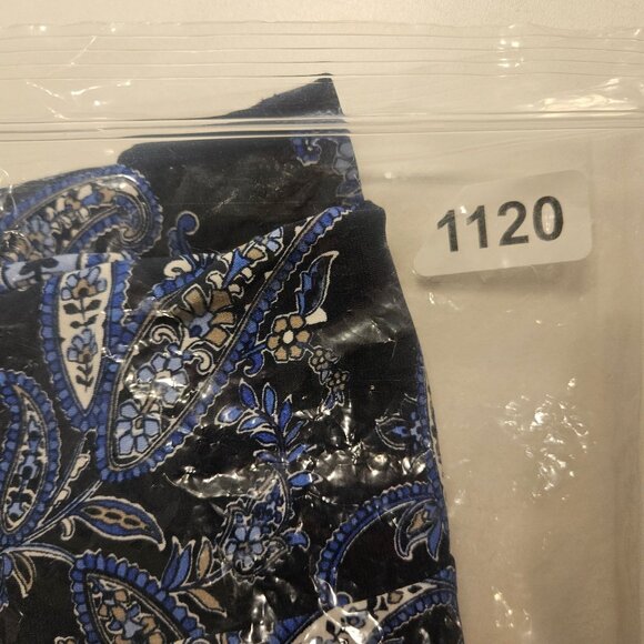 Charter Club Blouse Tunic Womens XXL Blue Paisley slinky flowy V-neck boho - Picture 13 of 13